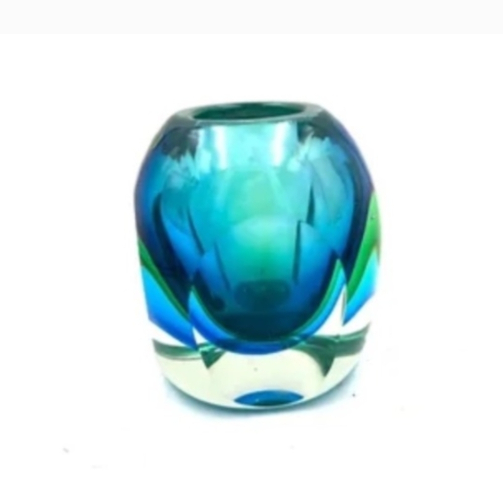 *~* Murano Glass vase By Flavio Poli Mid Century Design ~ Glass ~ Spring…